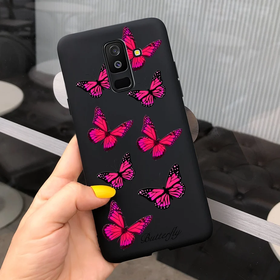 For Samsung Galaxy A6 Plus 2018 Case Cute Candy Painted Cover For Samsung A6 2018 A600F Soft Silicone Case For Samsung A6+ A605F mobile phone cases with card holder