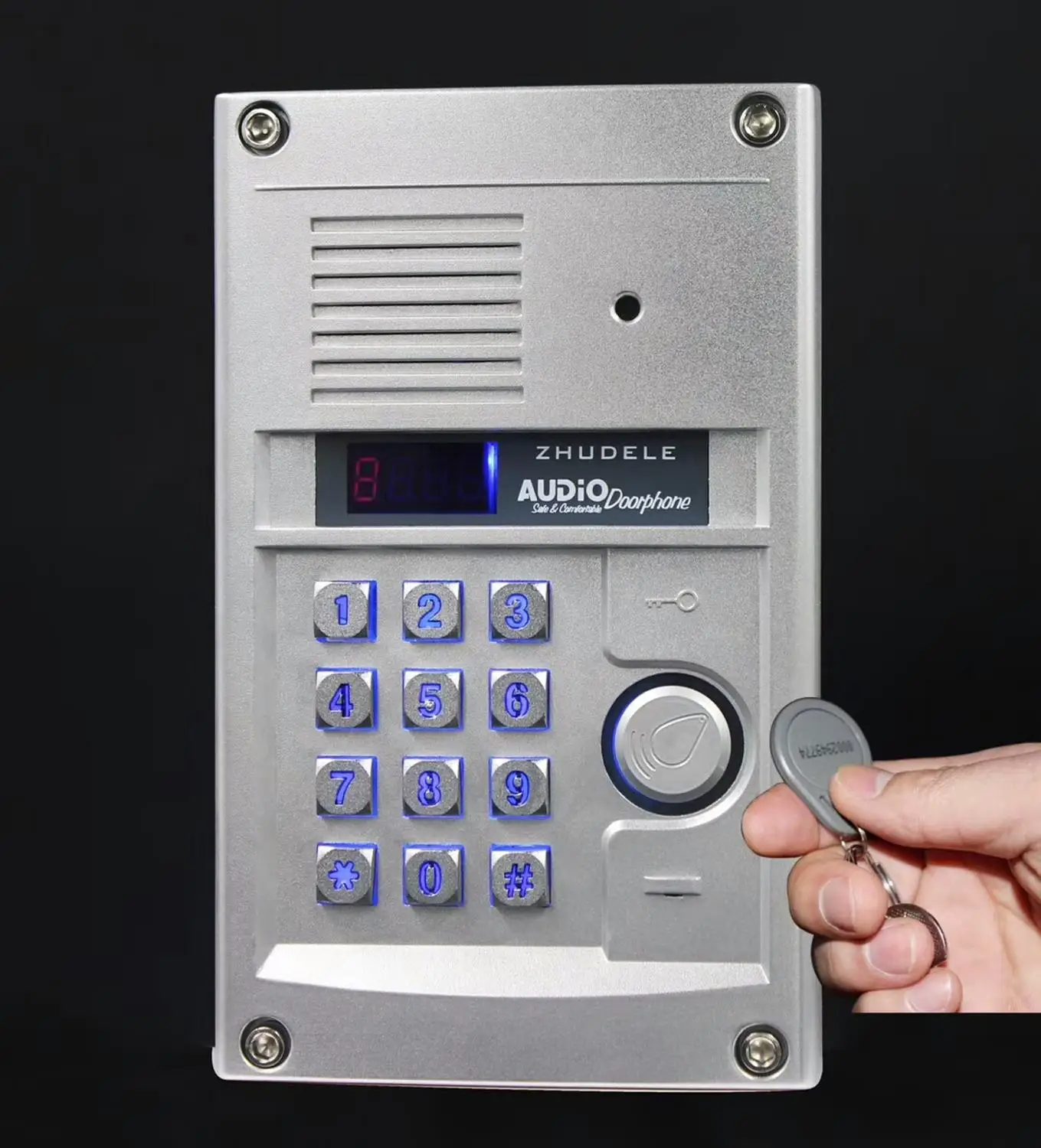 

ZHUDELE Top quality intercom system home security audio door phone kits outdoor unit