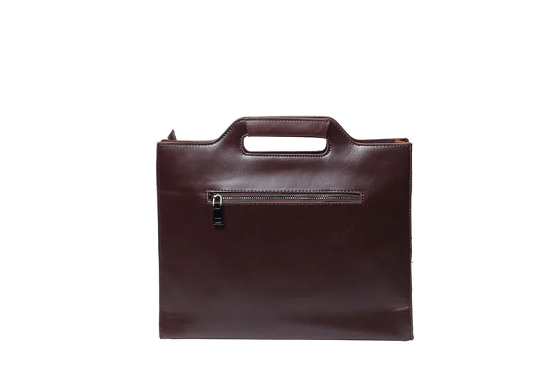 Men's Business office Briefcase Brand PU Leather Handbag male Vintage Tote Computer Laptop bag Casual Shoulder File bags Retro