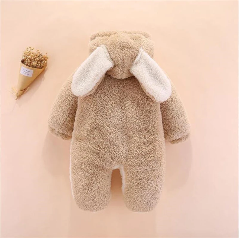 Newborn Baby Footies For Boys Girls Footies Infant Winter Warm Newborn Overalls Footies Baby Girl Boy Clothes 0-12 Months