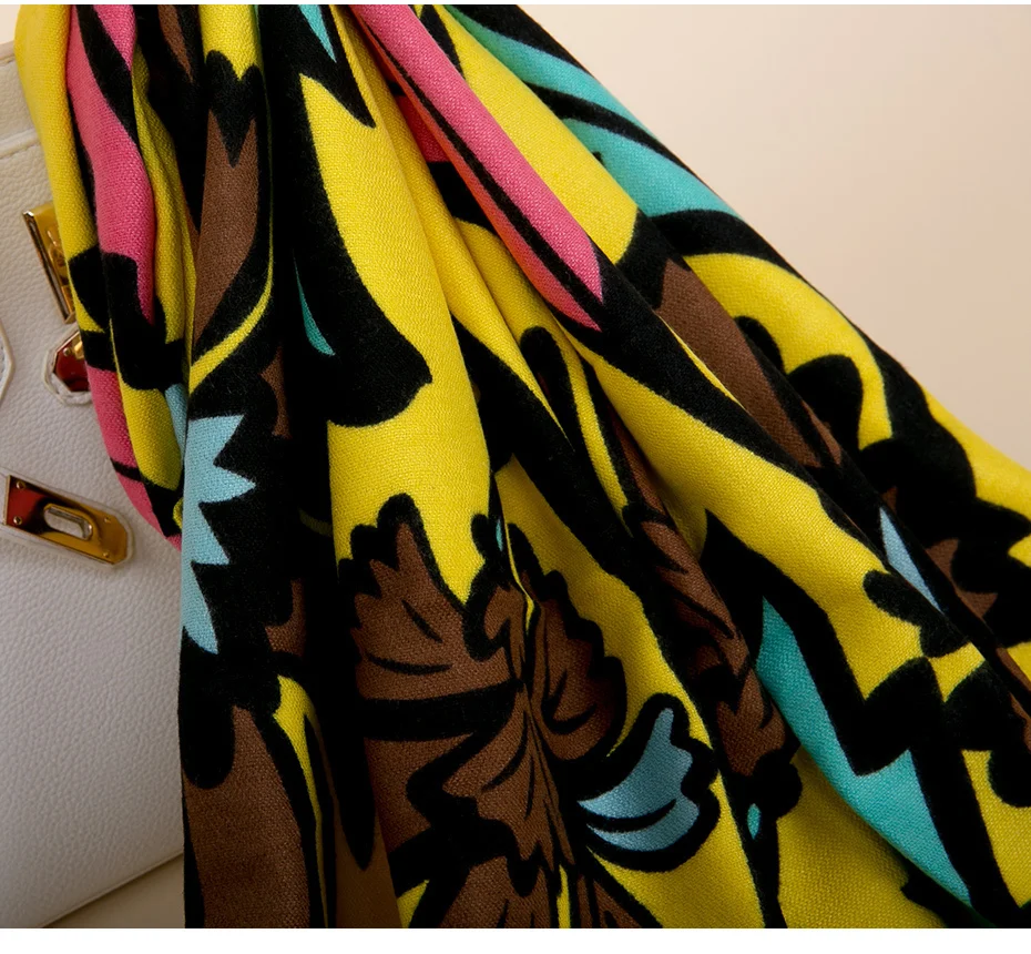 Leopard Print Cashmere Winter Scarf Women Warm Shawl Foulard Femme Pashmina Luxury Stole Cotton Neck Women Scarf For Ladies