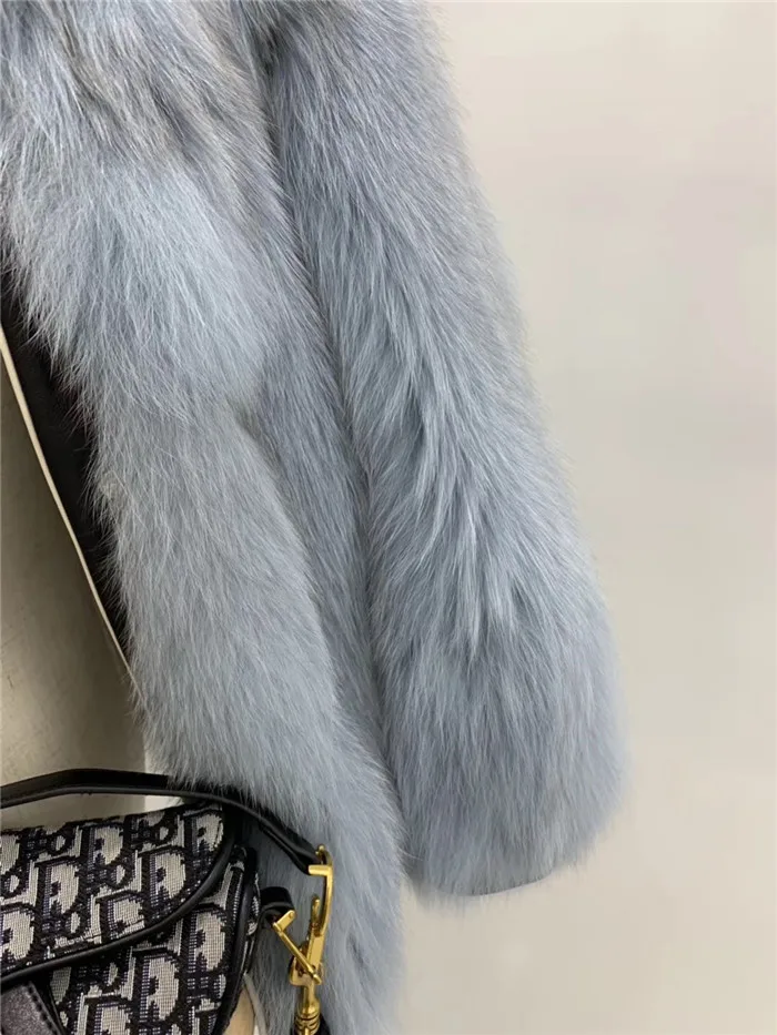 Abrigos mujer invierno шуба из натурального Лисьего меха женская зимняя короткая Повседневная мотоциклетная Лоскутная куртка из натуральной кожи Верхняя одежда