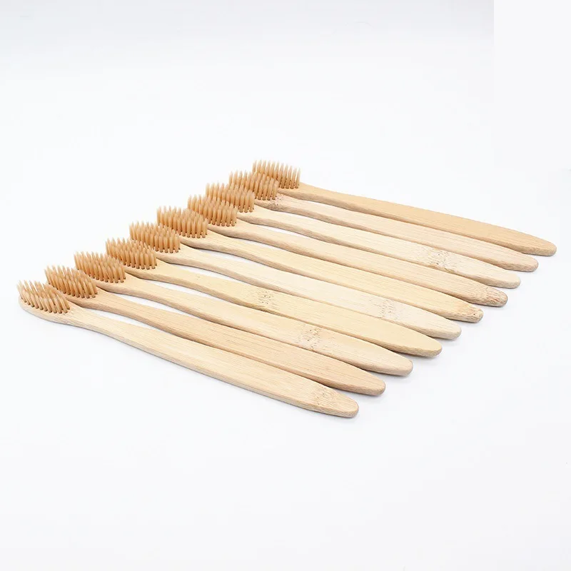 

50 Pcs Bamboo Toothbrush Wood Toothbrush Bamboo Soft Bristles Natural Eco Capitellum Bamboo Fibre Bamboo Toothbrush