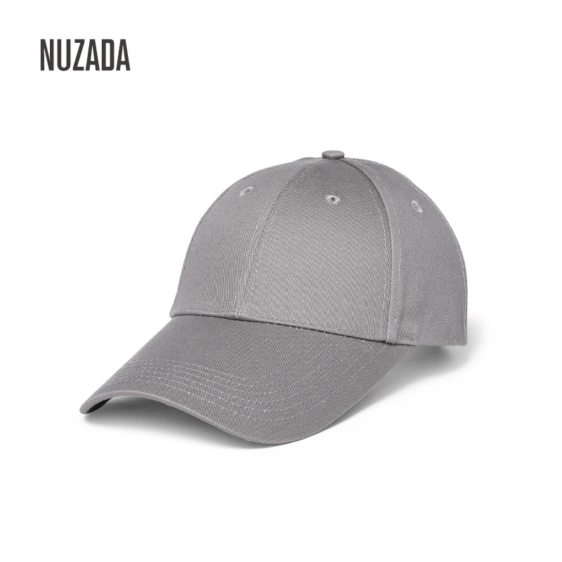 Gray NUZADA простой хлопковый Кепки Для мужчин Для женщин Бейсбол кепка бейсболка шапка летняя Кепки однотонные Цвета длинные шапки с козырьком унисекс классические модные бейсболки - Цвет: Gray