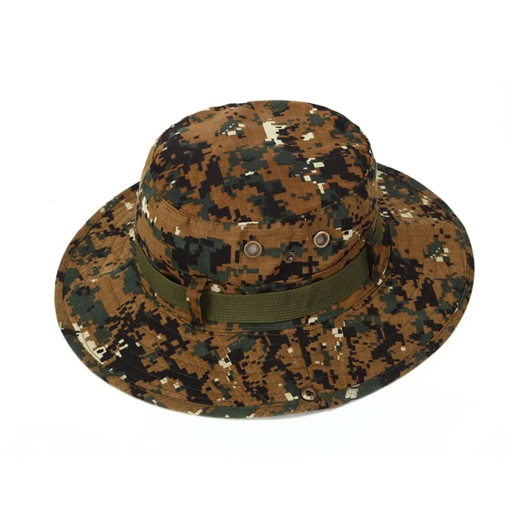 

Nepalese Boonie Hats Breathable Tactical Camouflage Tree Bucket Cap Sunscreen Hat for Camping Hunting Fishing