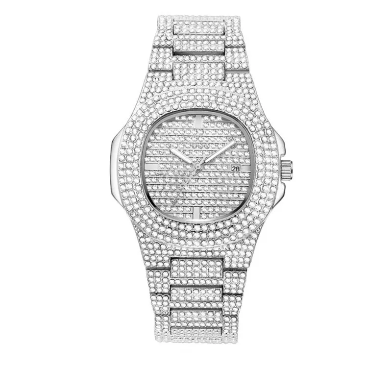 Мужские часы s Топ бренд класса люкс Iced Out Bling AAA часы золотые бриллиантовые часы для мужчин водонепроницаемые хип-хоп Reloj Hombre