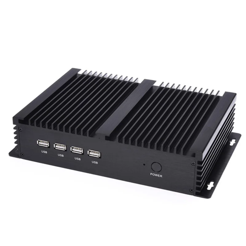 Причастник I2 Intel i5 3317u промышленный ПК HDMI 4 RS232 двойной NIC 2 LAN 8 USB WiFi прочный