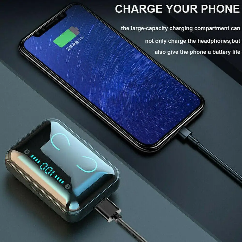 F9-5 TWS беспроводные bluetooth-наушники спортивные наушники TWS Игровые наушники с шумоподавлением настоящие Беспроводные наушники с микрофоном для Iphone