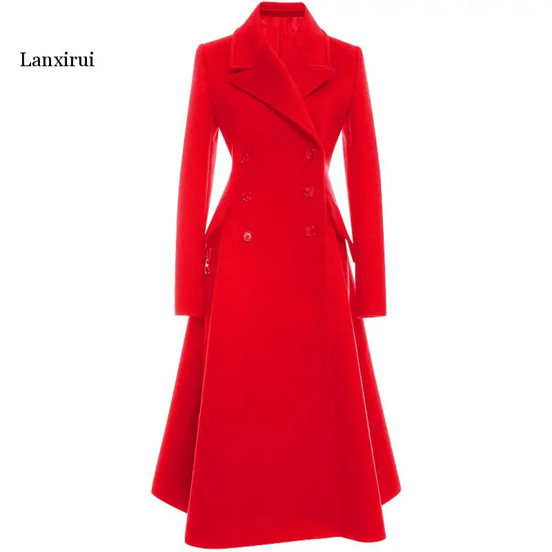 thick woolen coat female autumn and winter new