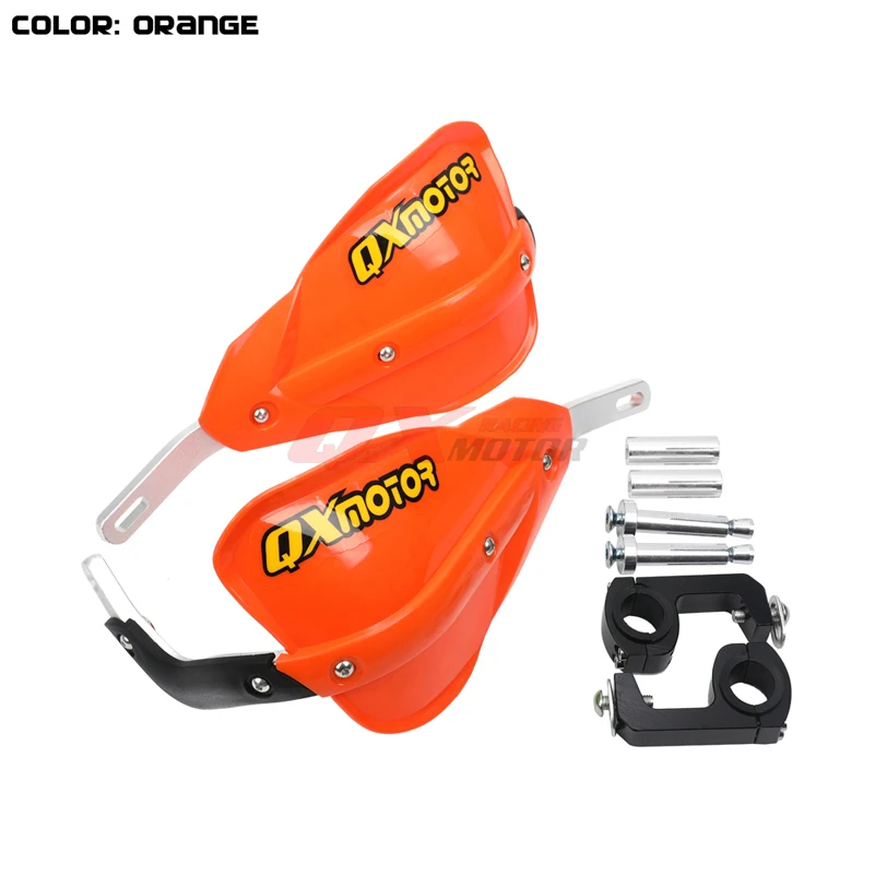 orange B Универсальные мотоциклетные щитки для рук Handguard протектор для Honda Yamaha suzuki kawasaki ktm Dirt Bike Мотокросс Off Road ATV Quad - Цвет: orange B