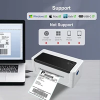 Sticker Label Printer 4 Inch Thermal Barcode Printer DHL UPS FedEx Shipping Label Print 4'' Label for Shopify eBay