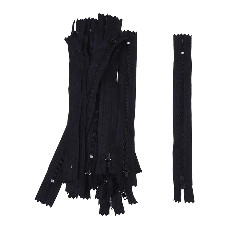 BMBY-24 шт черная нейлоновая застежка-молния 19 см