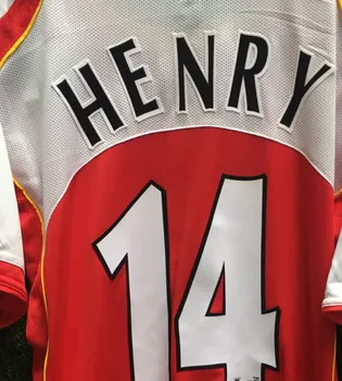 

Lextral #14 HENRY #10 Bergkamp Nameset Flocking Soccer Badge