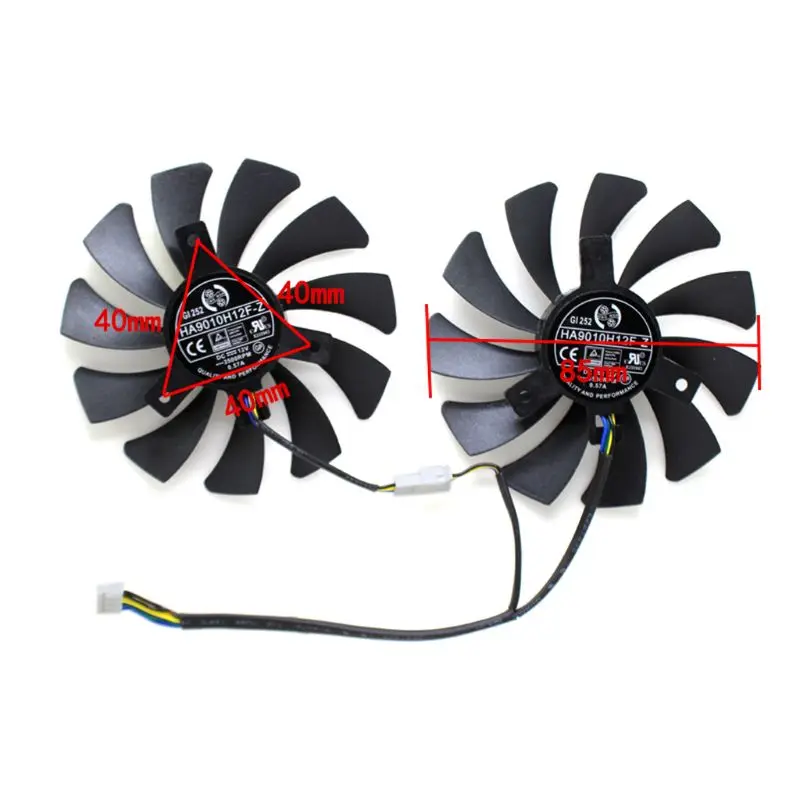 85MM HA9010H12F Z 4Pin Cooler Fan Replacement For MSI GTX 1060 OC 6G GTX 960 3