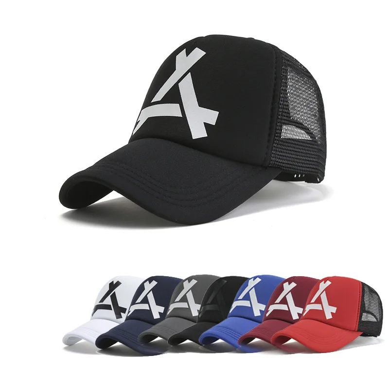 Men's Baseball Caps Breathable Mesh A Printing Unisex Adjustable Snapback Hip Hop Streetwear Sun Gorras Hombre Hats Trucker Gift |