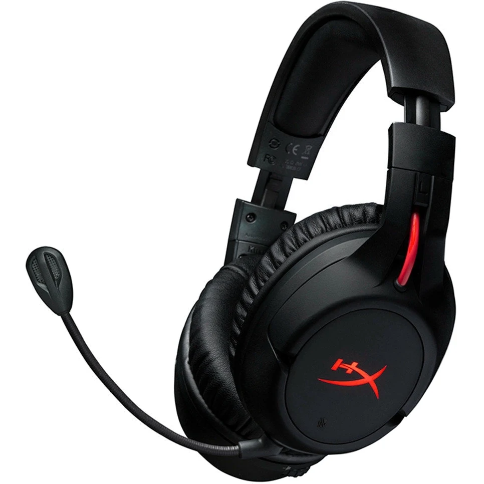 Гарнитура HyperX Cloud Flight беспроводная, стерео, 20-20000 Гц, 32 Ом, 106 дБ, цвет: черный/красный