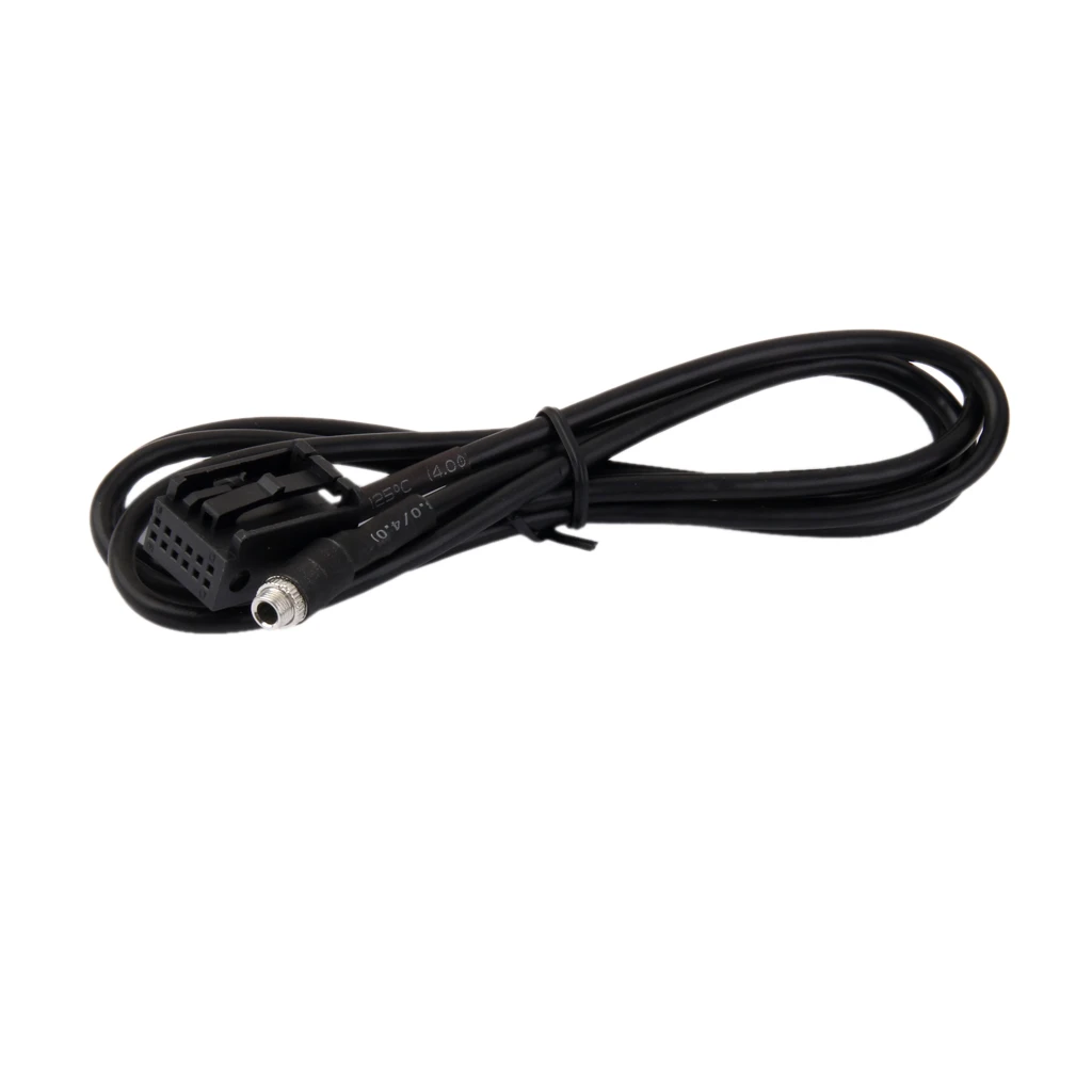 3.5mm Female Jack Car USB Aux-in Adapter Cable For BMW Z4 E85 X3 E83 Black