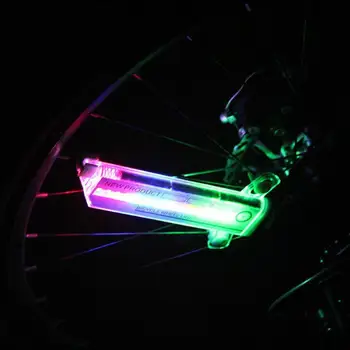 

Bike Light Bicycle Wheel Light Double Display Flash Led Light Bicycle Spoke Lamp Night Riding Cycling Lighting
