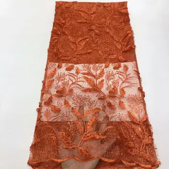 

Latest French Laces 2019 African royal blue Lace Fabrics High Quality African 3d Lace Fabric Fashion Nigerian Party Dress