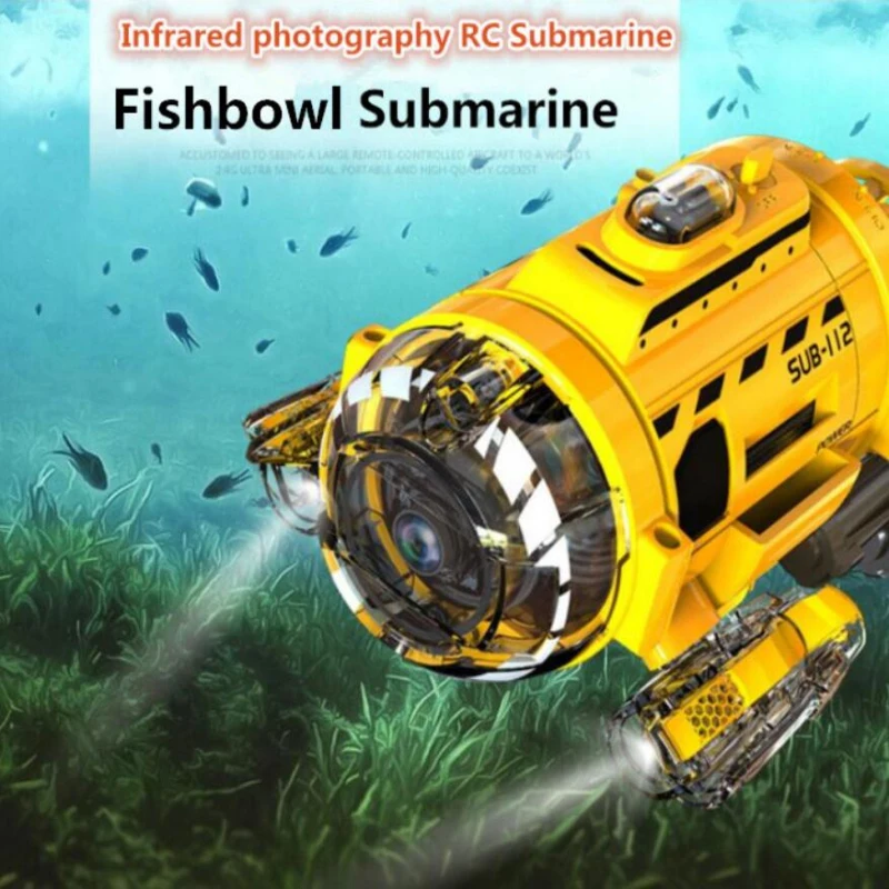 

2.4G 3CH Undersea take picture/vedio mini Remote Control RC submarine up to 5M With HD Camera and Led Light feeding device gifts