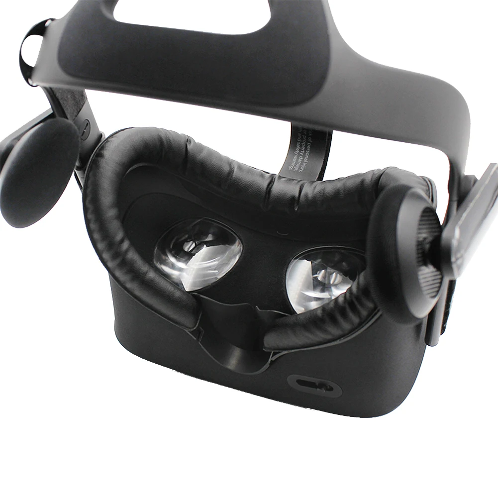 Набор для лицевого интерфейса из искусственной кожи, прочная подставка для носа, сменная маска для глаз, аксессуары, покрытие из пены, черный цвет, для Oculus Rift VR, гарнитура