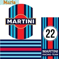 Cool MARTINI Racing Stickers Suitable for Car Bumper...