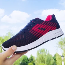 Весенние женские носки, кроссовки на шнуровке, обувь на плоской подошве, обувь на платформе для любителей ходьбы, женская обувь, дышащая сетка, Sapatos Feminino