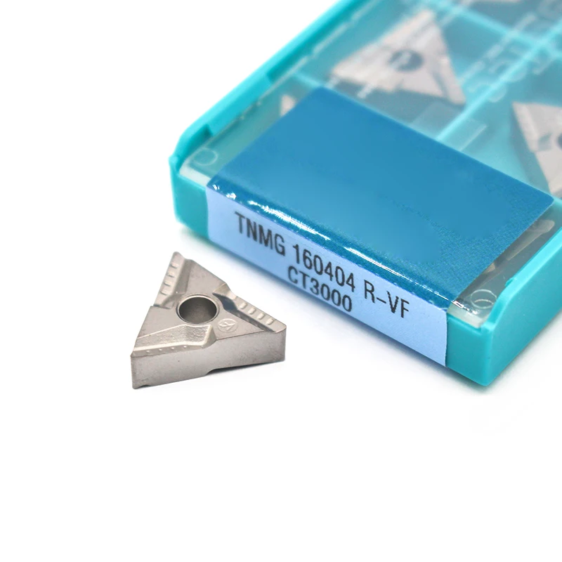 

10PCS TNMG160404 R VF CT3000 Ceramic Cutter Bit Inserts Indexable External Turning Tool Cermet Blade CNC Lathe Tool