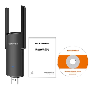 

Comfast 924AC USB3.0 1300Mbps Dual Band Dual Antenna Wireless Wifi Adapter Network- Card PC Wifi Receiver