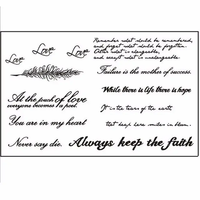 English Word Stickers 6