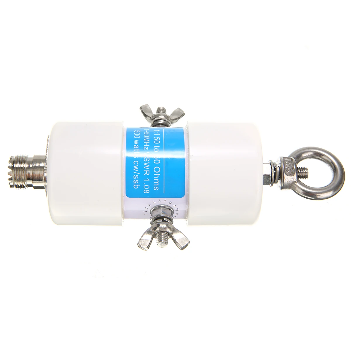 1pc Universal 1:1 Voltage Balun Waterproof HF Balun Voltage Balun for 160m-6m Bands 1.8-50MHz 500W Shortwave Antenna Balun