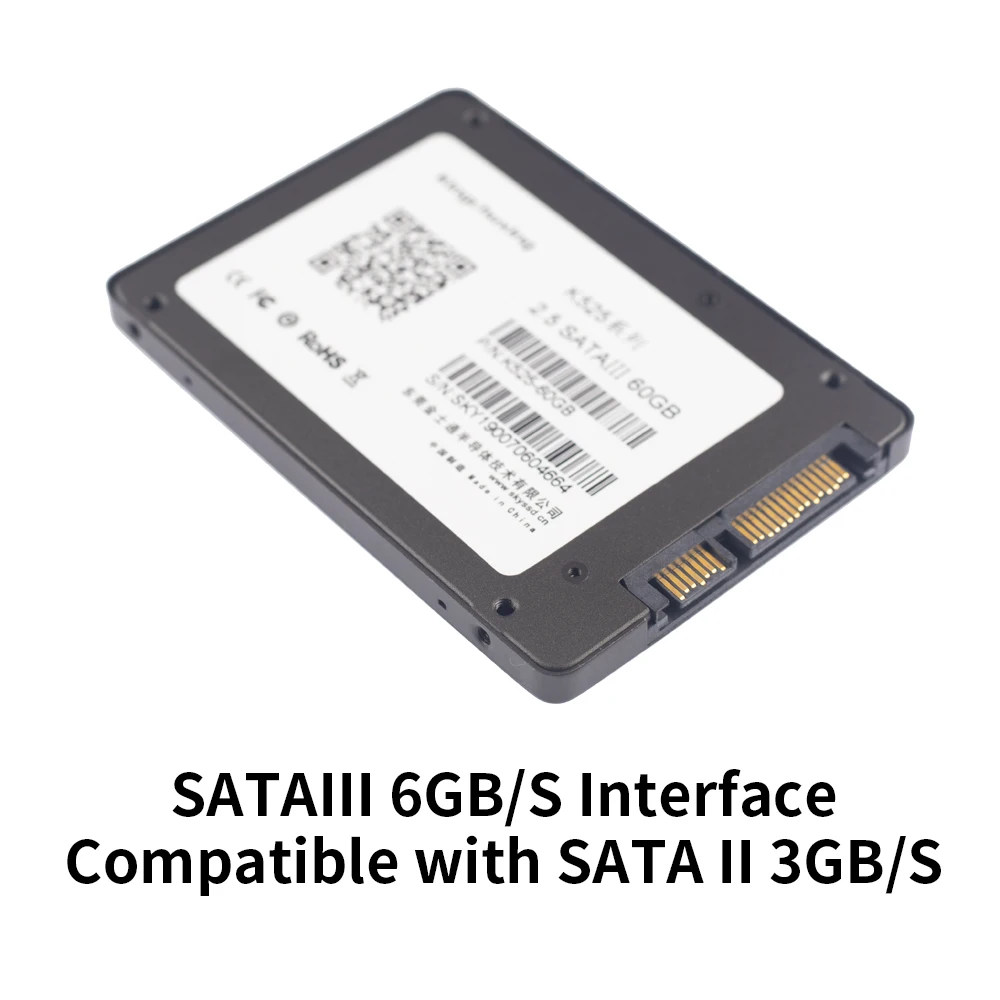 Koop SSD Interne Solid State Harde Schijf 2.5 Inch SATA 3.0 III HDD 32GB 60GB 64GB 120GB 128GB 240GB 256GB 480GB 512GB 1TB 2TB voor PC