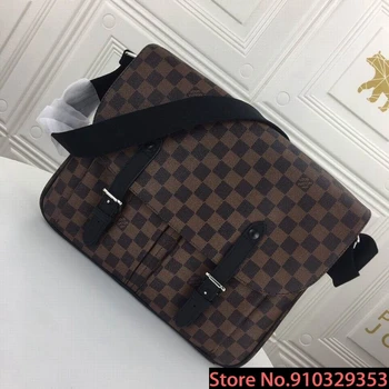 

Luxury Leather Handbags men Bags Louis Vuitton LV- Designer Brand Women's Shoulder Bags Large Capacity Ladies Hand Bags L41500
