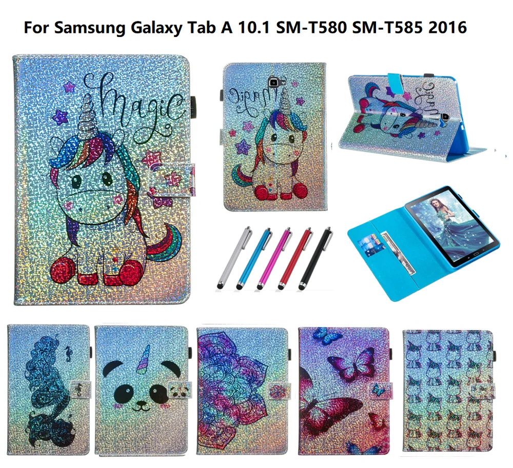 Чехол в виде единорога и панды для Samsung Galaxy Tab A6 A 6 10 1 чехол 2016 дюйма T585 T580