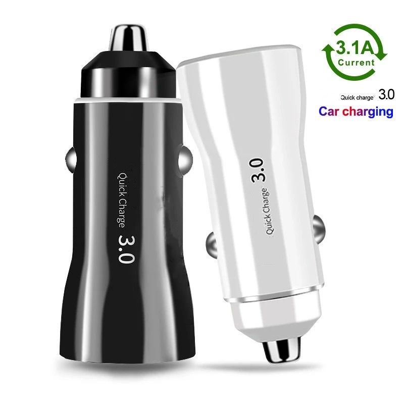 18W Car Charger Dual USB For iPhone 11 Pro 6 7 8 Plus For Huawei Samsung Xiaomi Redmi Fast Charging Mobile iPhone Charge Adapter quick charge 3.0 car charger