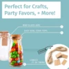 Small Glass Bottles with Cork - 3.4 oz Mini Jars with Lids for Party Favors, Wedding, Apothecary, Spices, Candy Containers 2
