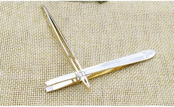 

eyelash tweezers 2pcs Flat Tip Eyebrow Tweezer Facial Makeup Tools Hair Remover False Eyelashes For Face Nose Beauty Tool