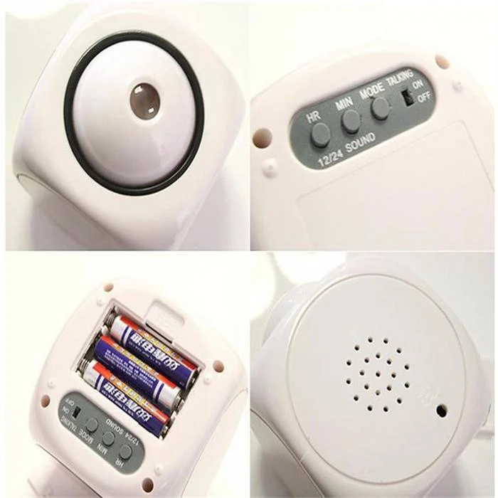 Мини lcd проекционный будильник с функцией голосовой температуры подсветкой