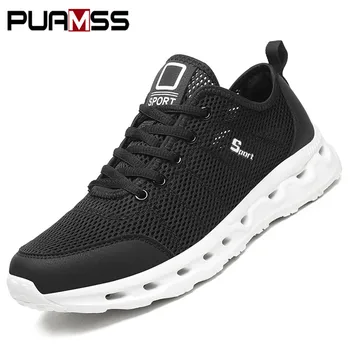 2021 Men Aqua Shoes Outdoor Breathable Beach Shoes Lightweight Quick-drying Wading Shoes Sport Water Camping Sneakers Shoes 2