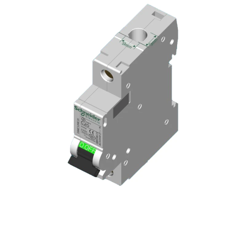 

Type C 1P 16A 20A Miniature Circuit Breaker Electrical Air Switch Osmart-K Illumination type6KA