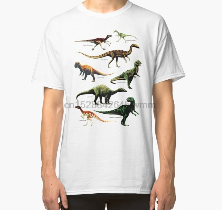 Men tshirt DINOSAUR SPECIES VINTAGE 
