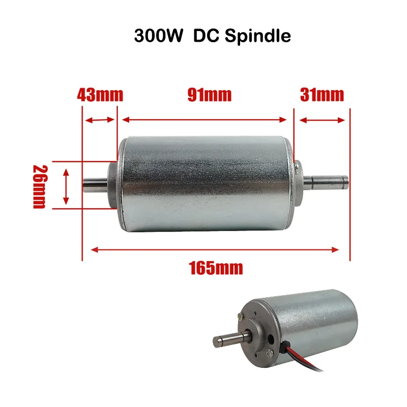 DIY cnc machine parts DC48V Spindle Motor 300W High Speed 12000 RPM for hobby maker | Инструменты