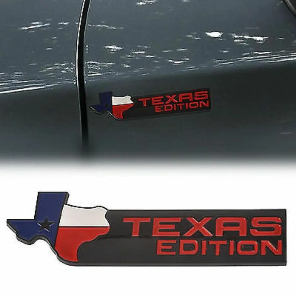 

Black TEXAS EDITION Car Auto Star Trunk Tailgate Emblem Badge Decal Sticker ABS