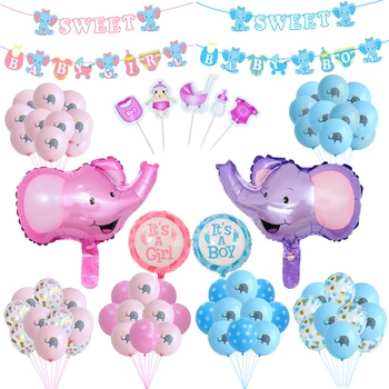 

Baby Shower Elephant Foil Balloon It's A Boy Girl Air Balloon Gender Reveal Birthday Party Decoration Supplies Kids Toy Globos