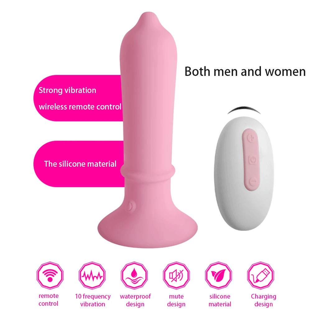 Vibrating Prostate Massager Men Butt Anal Plug Stimulator Clitoris Vaginal Wearable Vibrator Sex Toys for Adult Women Couples (11)