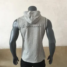 Облегающий детский жилет с капюшоном «Братья», тонкое пальто, спортивный жилет для фитнеса, модный кардиган без рукавов с капюшоном