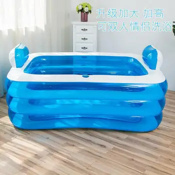 

Family Bathtub Adult Bathtub Couple Inflatable Bathtub Thickened Folding Bathtub Children's Bathtub