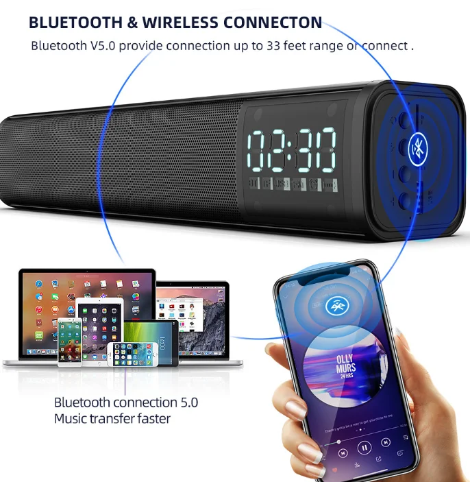 Bluetooth Q2 Bluetooth Беспроводной HD звук Динамик Портативный проводной Громкая Динамик для iPhone Xiaomi компьютер ТВ - Цвет: Bluetooth Q2