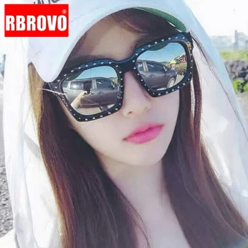 

RBROVO 2020 Square Crystal Sunglasses Women Brand Designer Classic Vintage Outdoor Sun Glasses UV400 Oculos De Sol Masculino