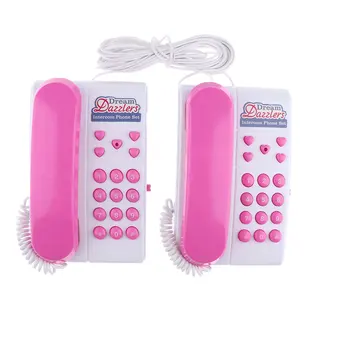 

Wired Talk-Back Telephones Kids Intercom Set, Learning & Educational Toy Gift for Children, Toddler, 3 Age and Up